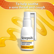 Soothing sore throat spray