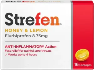 Strefen Honey & Lemon Lozenges for Sore Throat